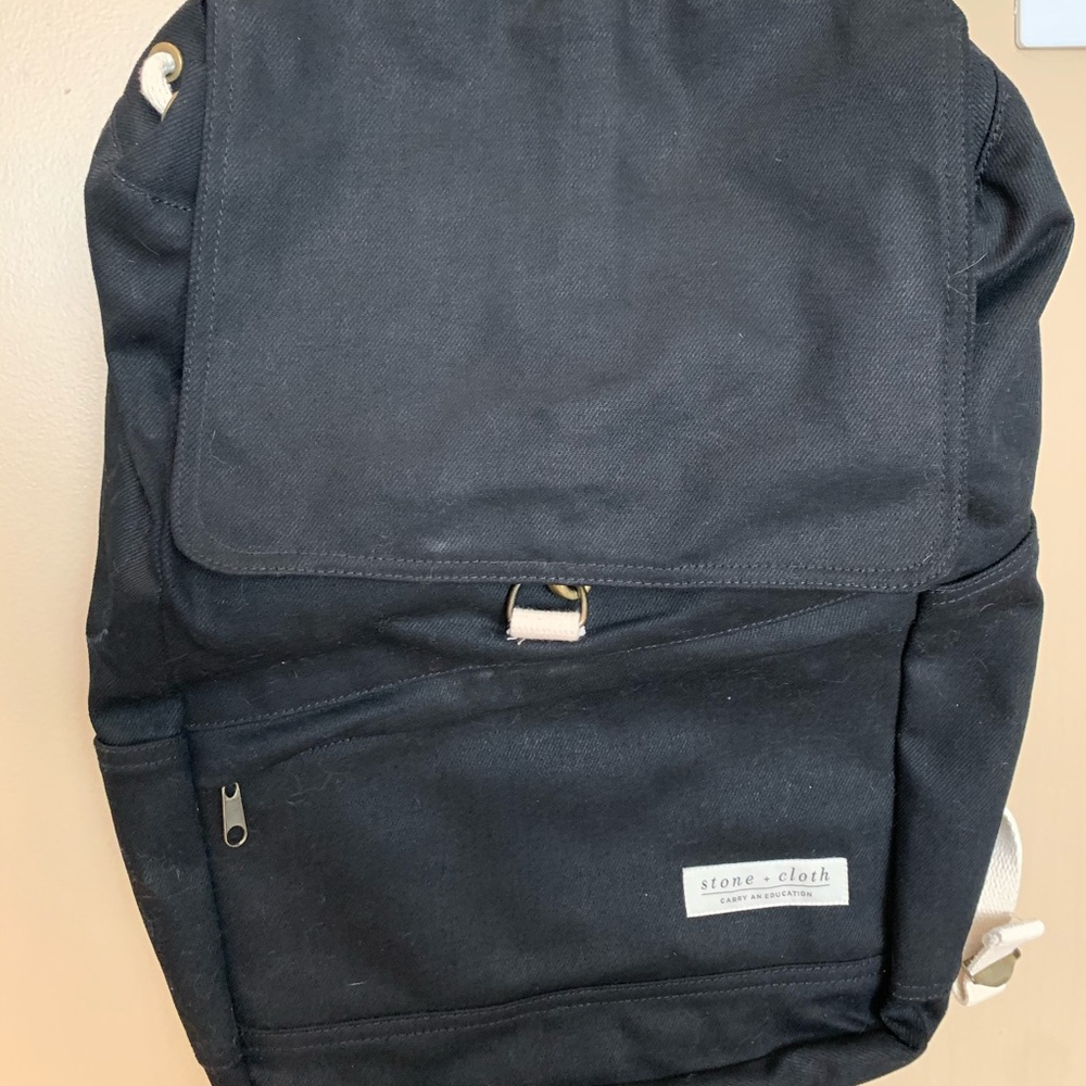 Stone + Cloth Benson Backpack - Black Canvas